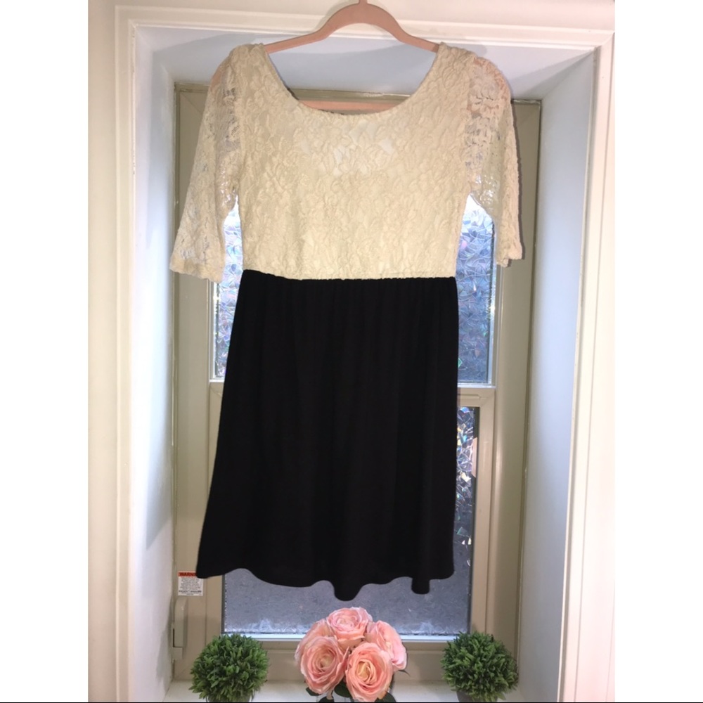 Lace dress.
